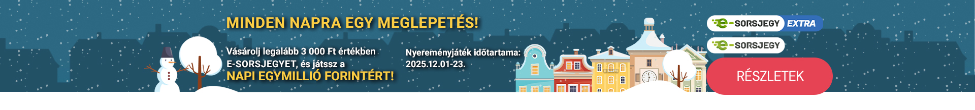Decemberi adventi e-sorsjegy akció